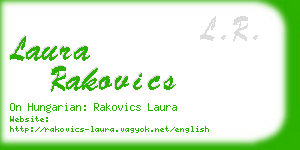 laura rakovics business card